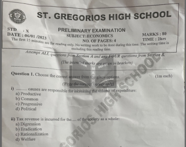 Gregorios eco prelims